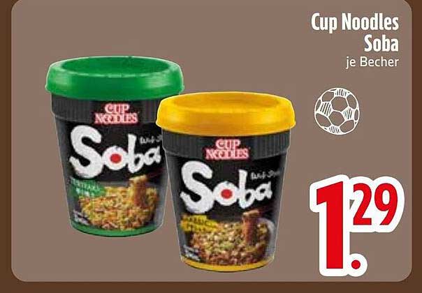 Cup Noodles Soba je Becher