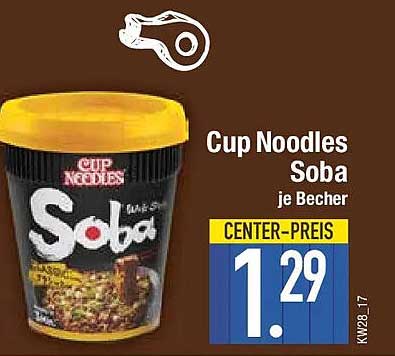 Cup Noodles Soba je Becher