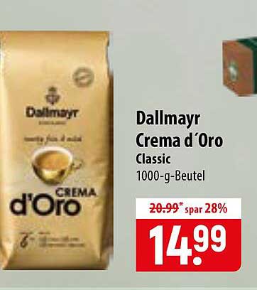 Dallmayr Crema d´Oro Classic 1000-g-Beutel