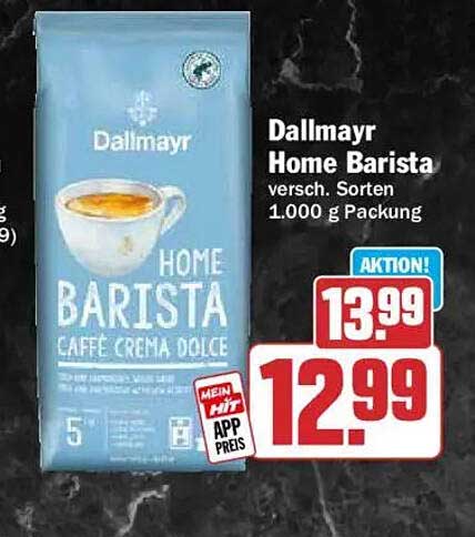 Dallmayr Home Barista versch. Sorten 1.000 g Packung