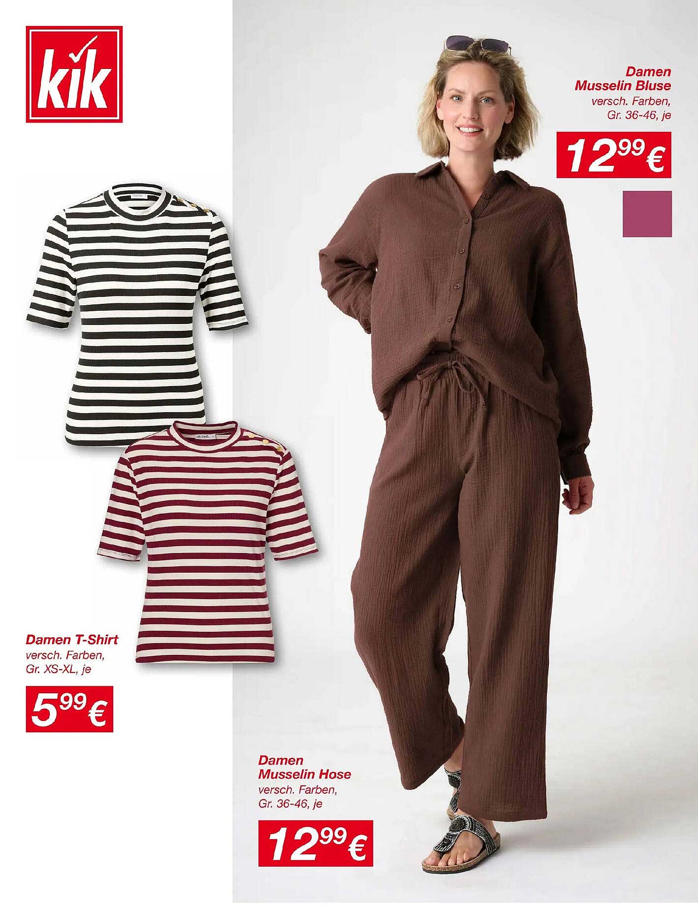 Damen Musselin Bluse
