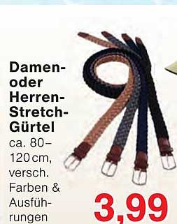 Damen- oder Herren-Stretch-Gürtel