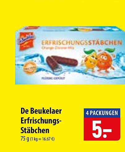 De Beukelaer Erfrischungs-Stäbchen