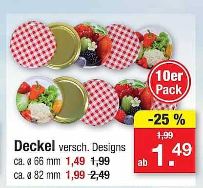 Deckel versch. Designs