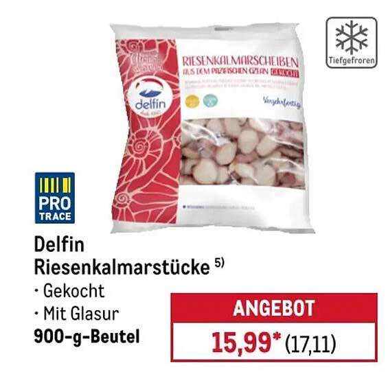 Delfin Riesenkalmarstücke