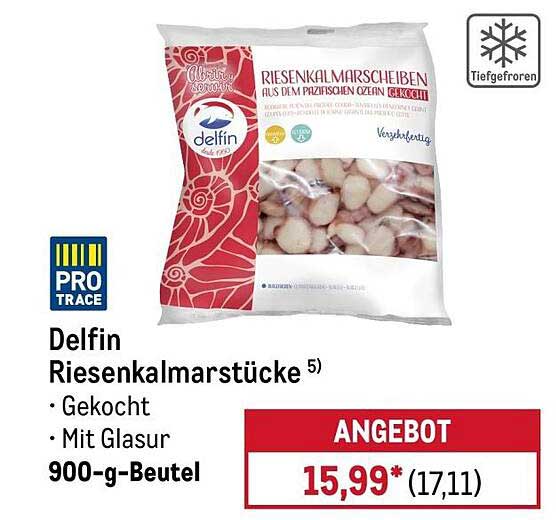Delfin Riesenkalmarstücke