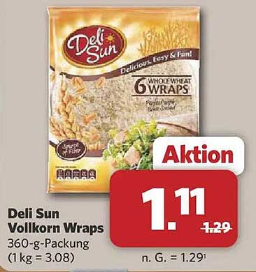 Deli Sun Vollkorn Wraps