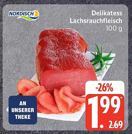 Delikatess Lachsräuchfleisch 100 g