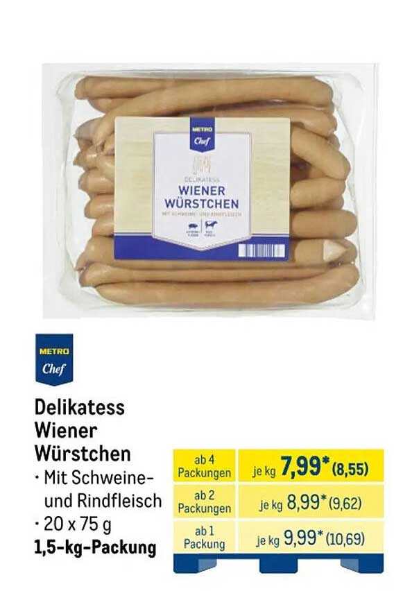 Delikatess Wiener Würstchen