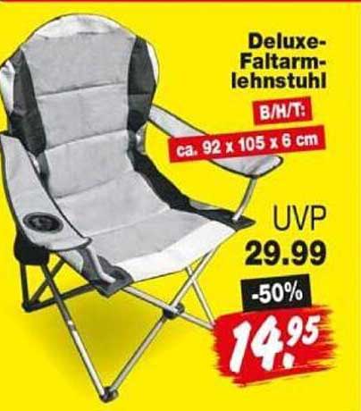 Deluxe-Faltarmlehnstuhl