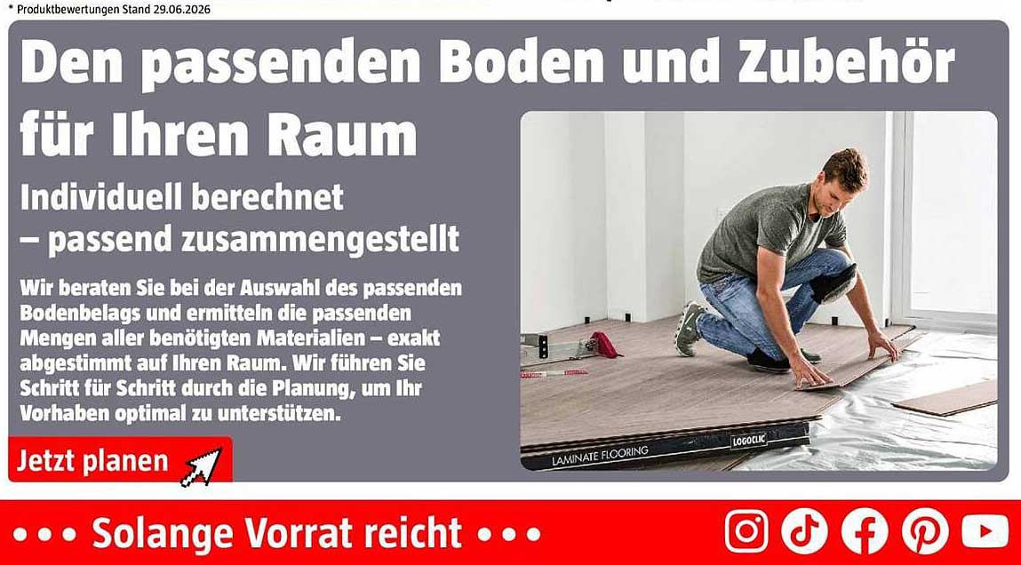 Den passenden Boden und Zubehör für Ihren Raum