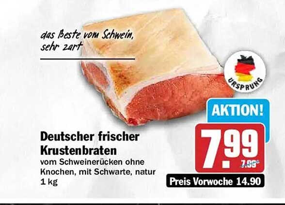Deutscher frischer Krustenbraten