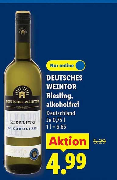 DEUTSCHES WEINTOR Riesling, alkoholfrei