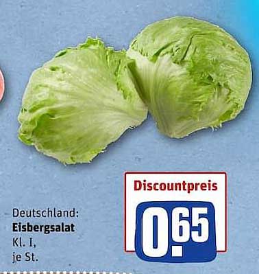 Deutschland: Eisbergsalat Kl. I, je St.