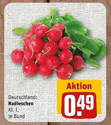 Deutschland: Radieschen Kl. I, je Bund