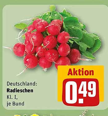 Deutschland: Radieschen Kl. I, je Bund