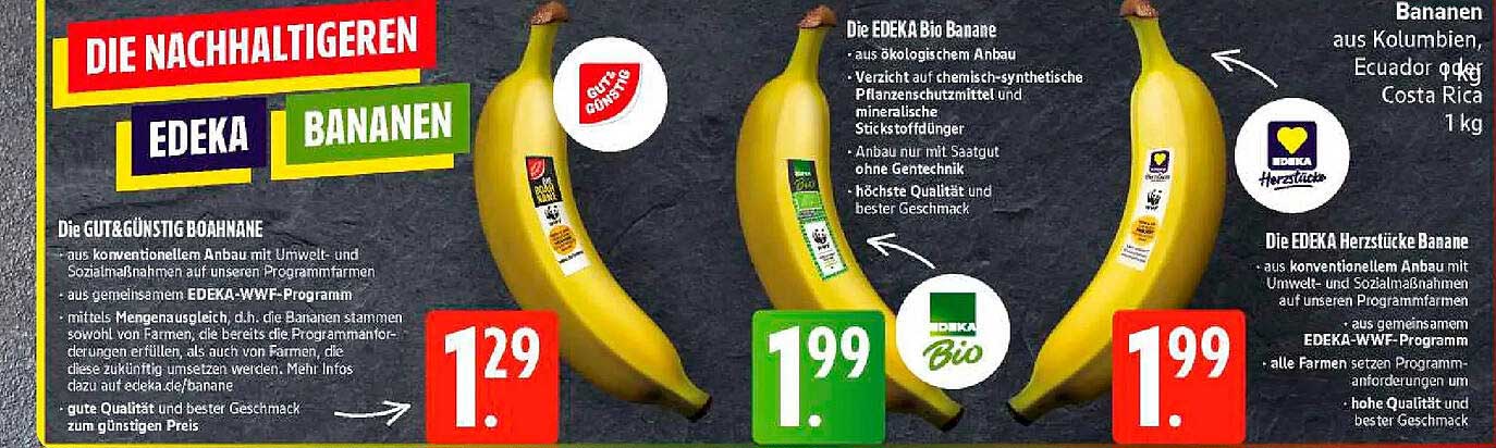 DIE NACHHALTIGEREN EDEKA Bananen