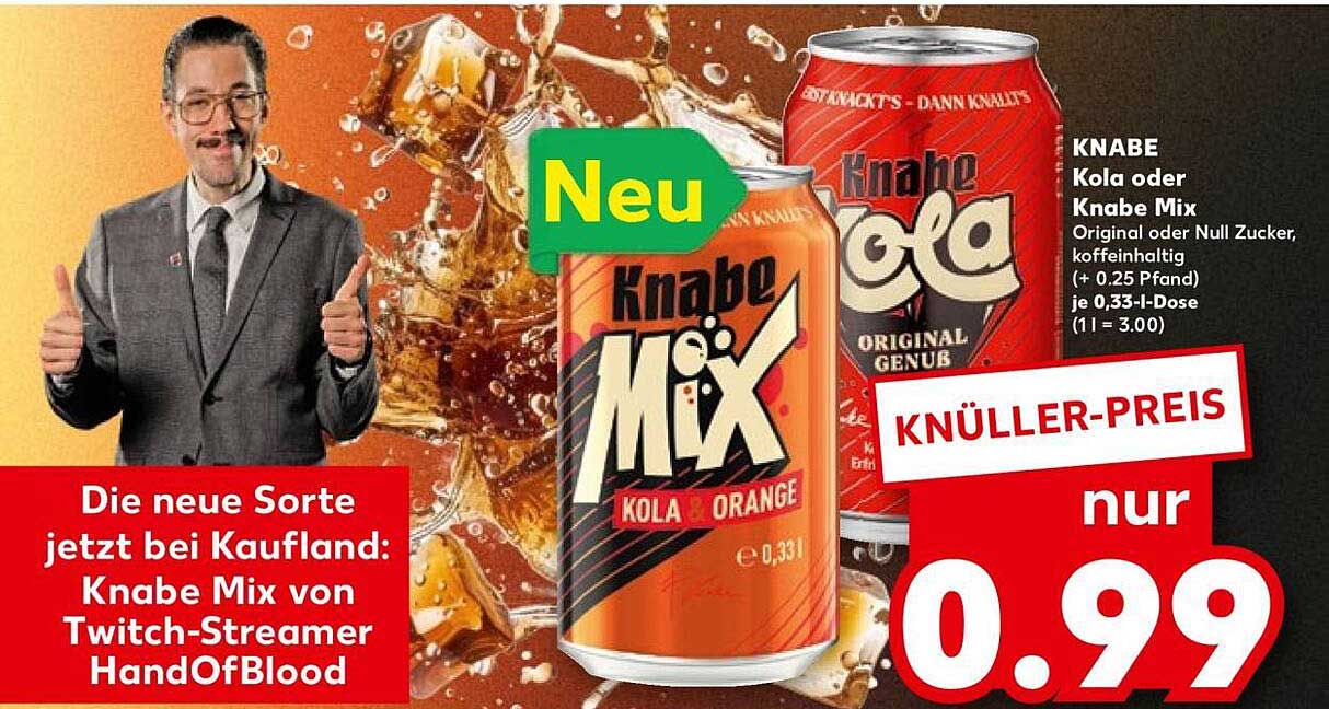 Die neue Sorte jetzt bei Kaufland: Knabe Mix von Twitch-Streamer HandOfBlood
