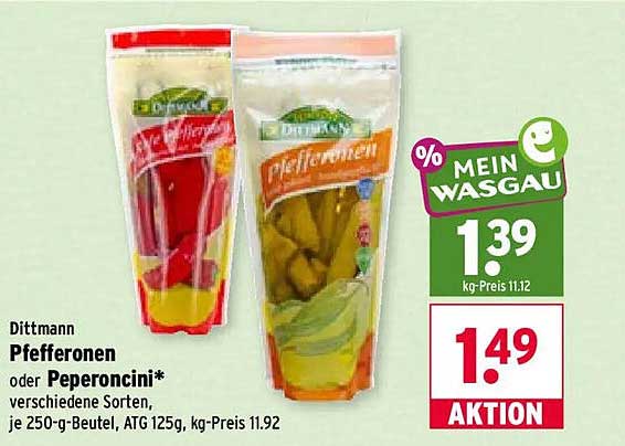 Dittmann Pfefferonen oder Peperoncini*