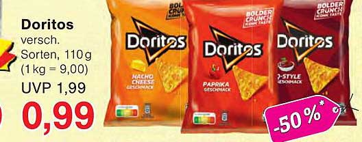 Doritos versch. Sorten, 110 g