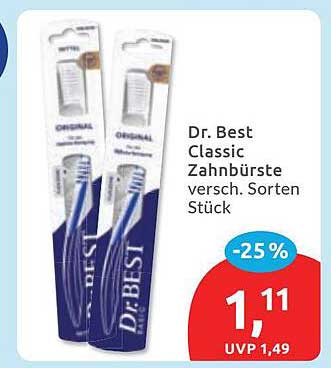 Dr. Best Classic Zahnbürste versch. Sorten Stück