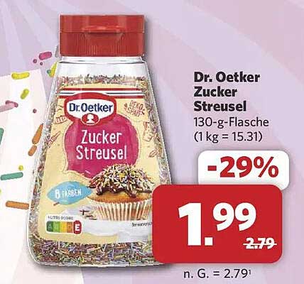 Dr. Oetker Zucker Streusel