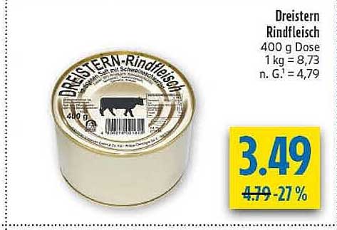 Dreistern Rindfleisch