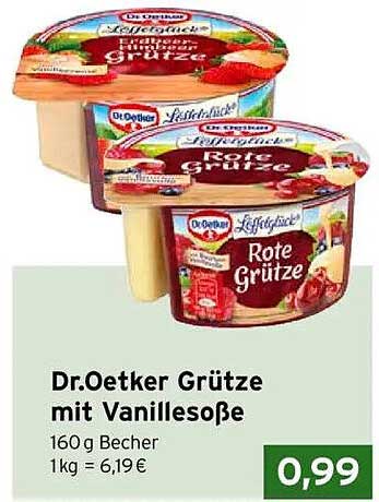 Dr.Oetker Grütze mit Vanillesoße