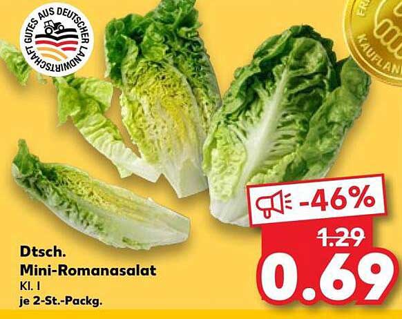 Dtsch. Mini-Romanasalat Kl. I je 2-St.-Packg.