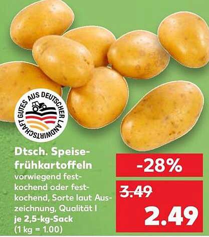 Dtsch. Speise-frühkartoffeln
