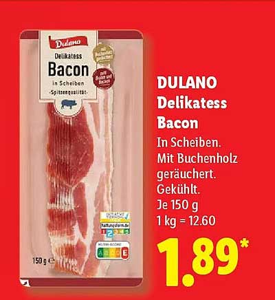 DULANO Delikates Bacon