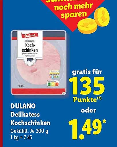 DULANO Delikatess Kochschinken