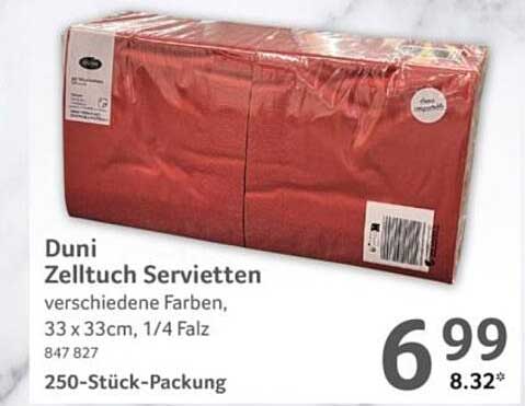 Duni Zelltuch Servietten
