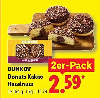 DUNKIN' Donuts Kakao Haselnuss