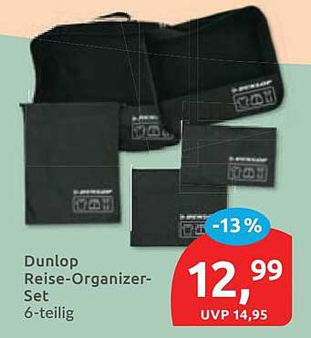 Dunlop Reise-Organizer-Set 6-teilig