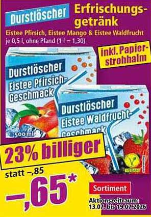 Durstlöscher Erfrischungsgetränk