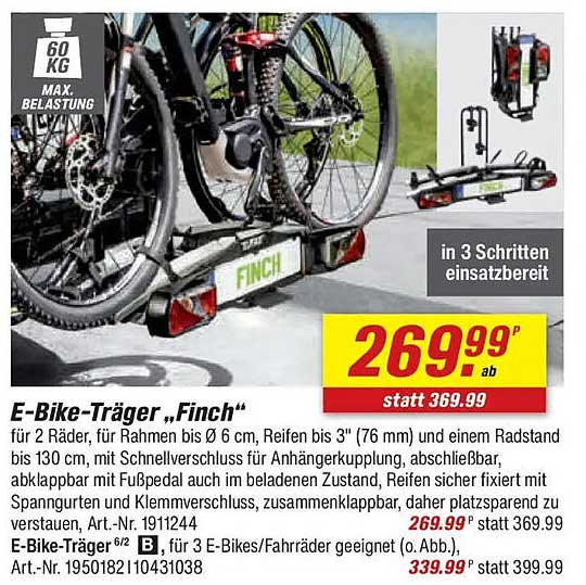 E-Bike-Träger „Finch“