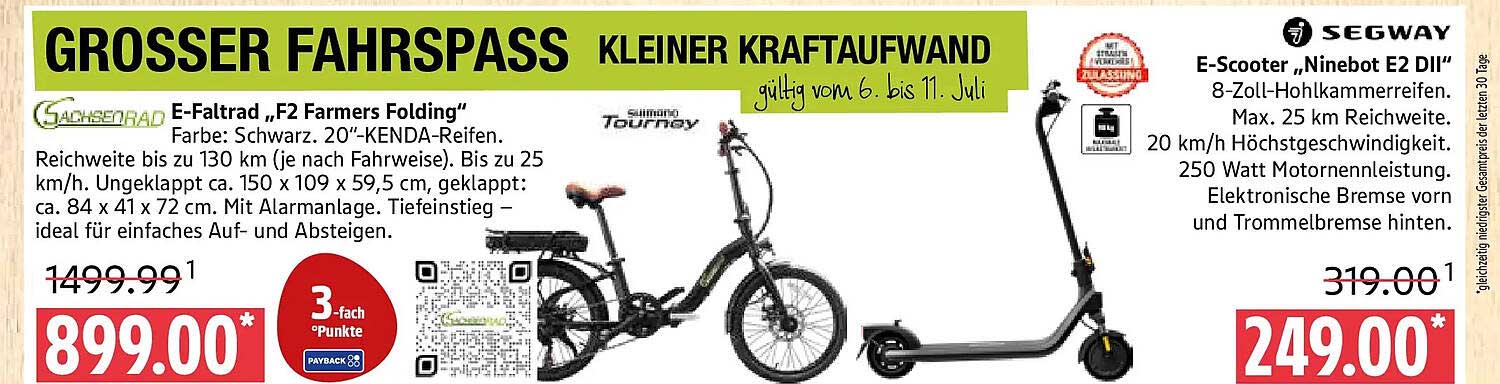 E-Faltrad „F2 Farmers Folding“