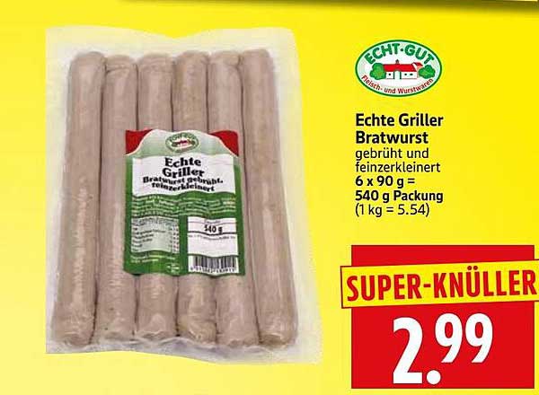 Echte Griller Bratwurst