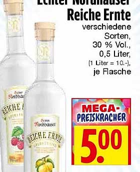 Echter Nordhäuser Reiche Ernte
