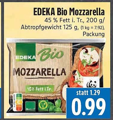 EDEKA Bio Mozzarella