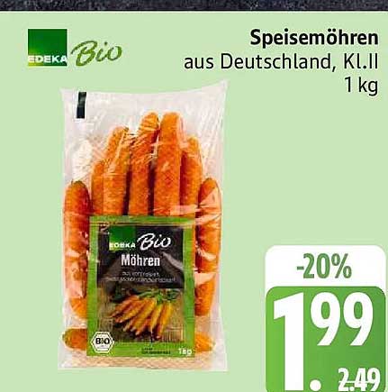 EDEKA Bio Speisemöhren aus Deutschland, Kl. II 1 kg