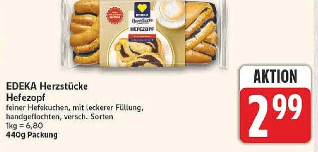 EDEKA Herzstücke Hefezopf