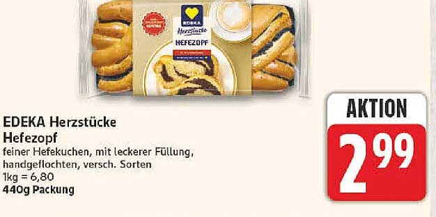EDEKA Herzstücke Hefezopf