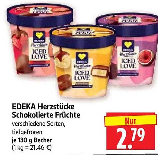 EDEKA Herzstücke Schokolierte Früchte