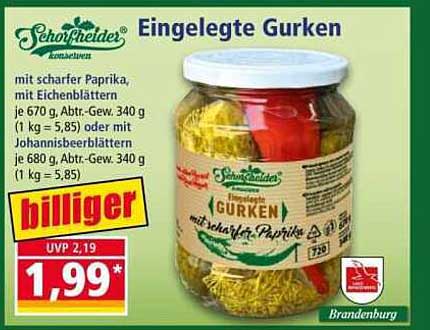 Eingelegte Gurken