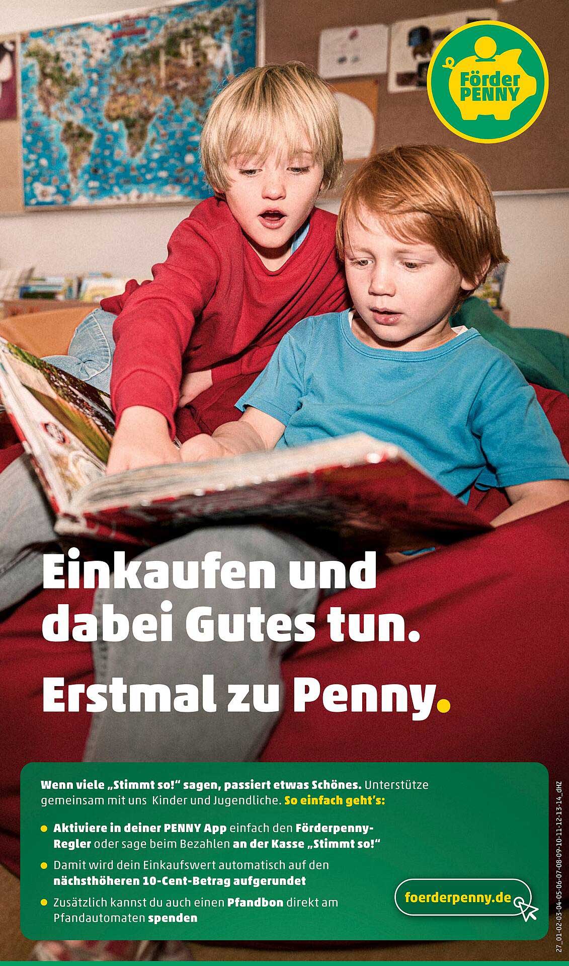 Einkaufen und dabei Gutes tun. Erstmal zu Penny.