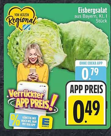 Eisbergsalat aus Bayern, Kl. I Stück