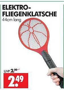 ELEKTRO-FLIEGENKLATSCHE 44cm lang