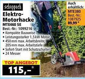 Elektro-Motorhacke MTE460 SE